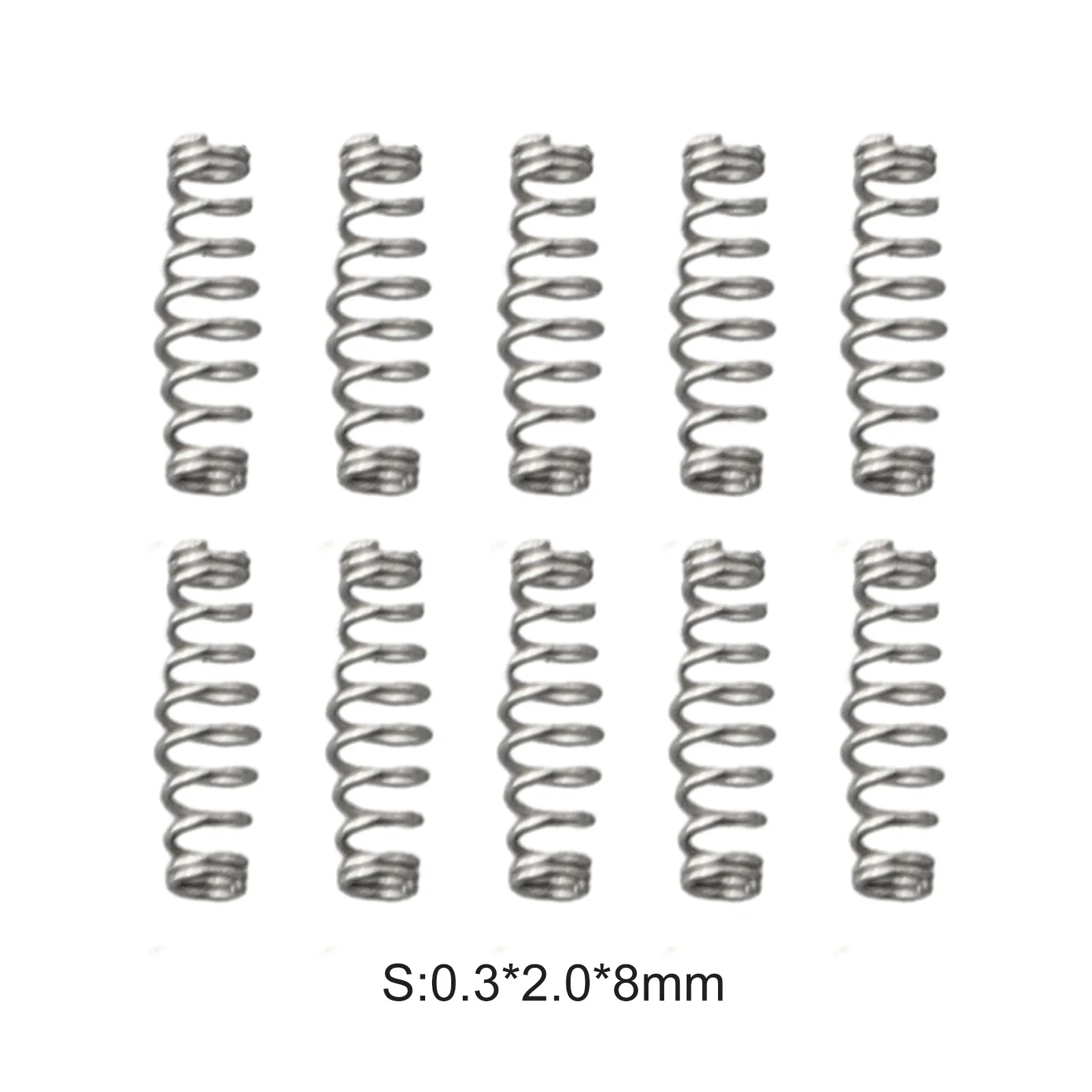 Пружины с серебряным крючком 0,3x2,0x8 0,3x2,3x10 100 шт./упаковка, крючки для рыбы, рыболовное снаряжение, ручная Удочка высокого качества M