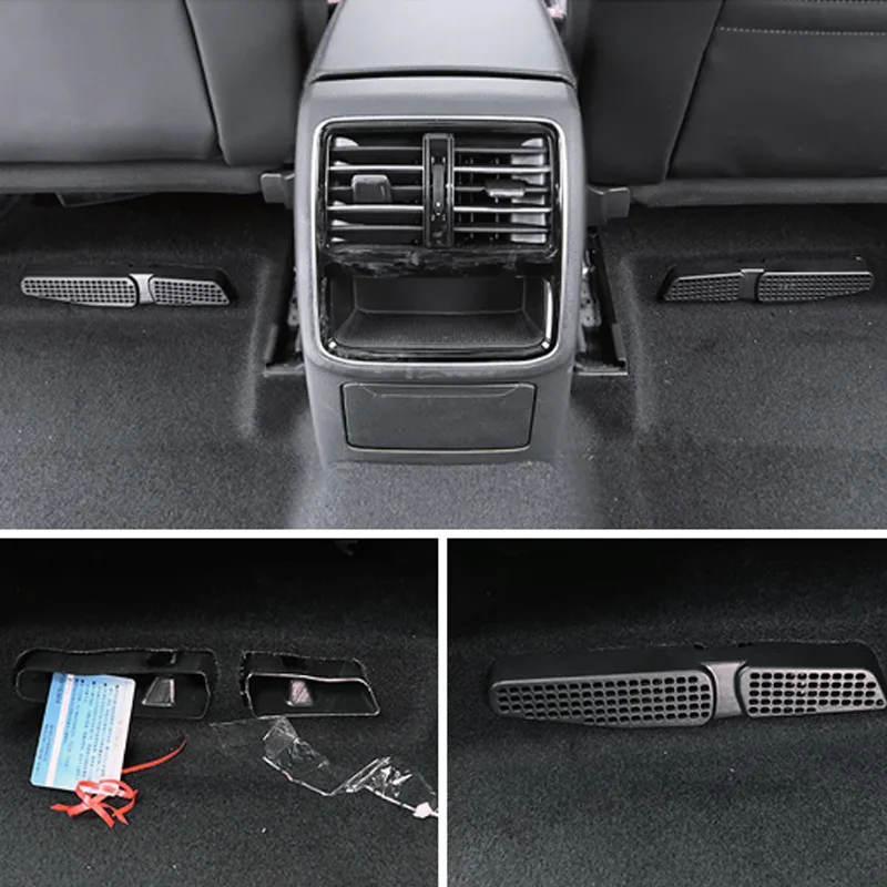 for Volkswagen VW Golf Sportsvan 2015~2020 Air Vent Antiblocking Dust Cover Under Seat Air Conditioning Outlet Cover Accessories
