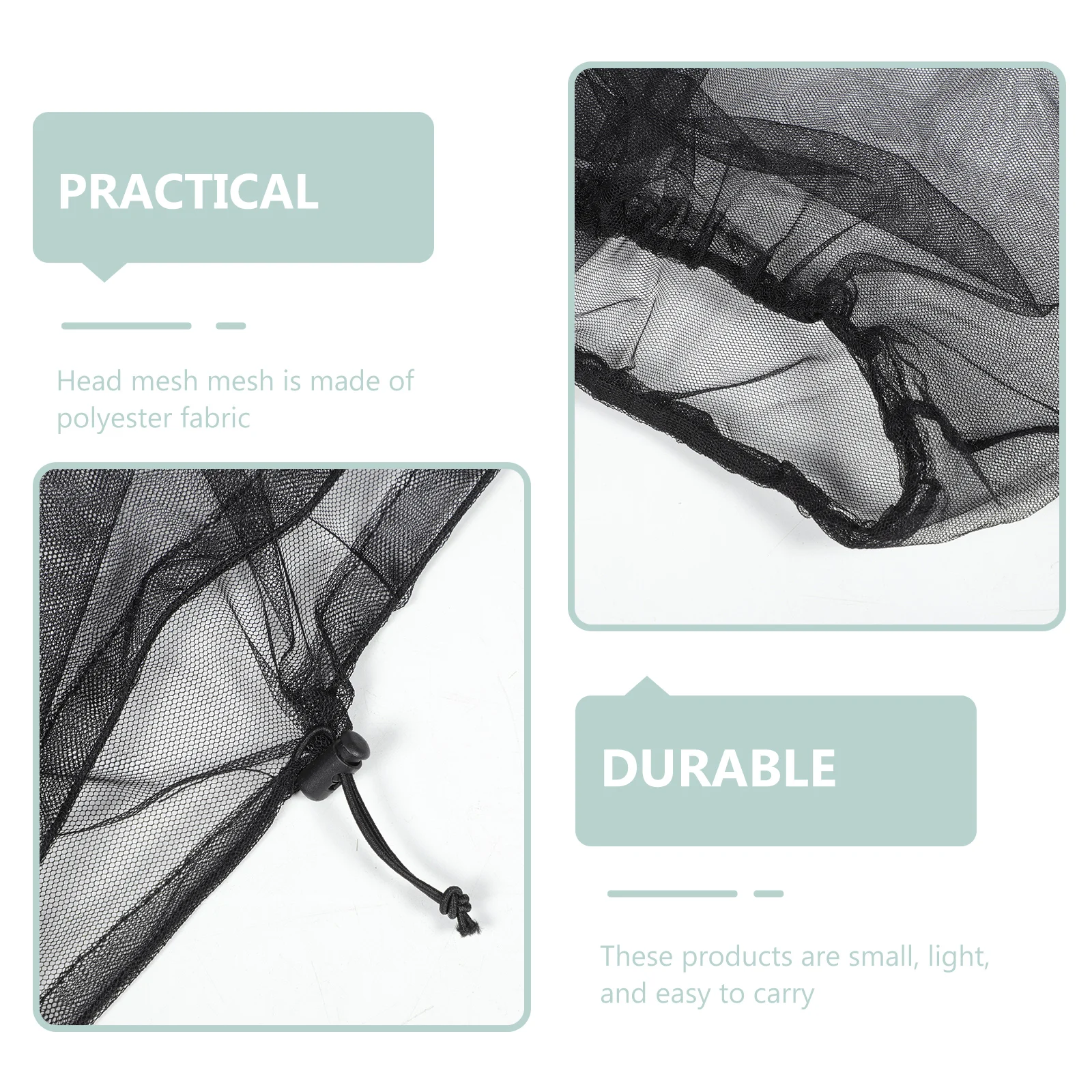 

Mosquito Head Net Face Mesh Professional Netting Web Polyester Outdoor Fishing Hat