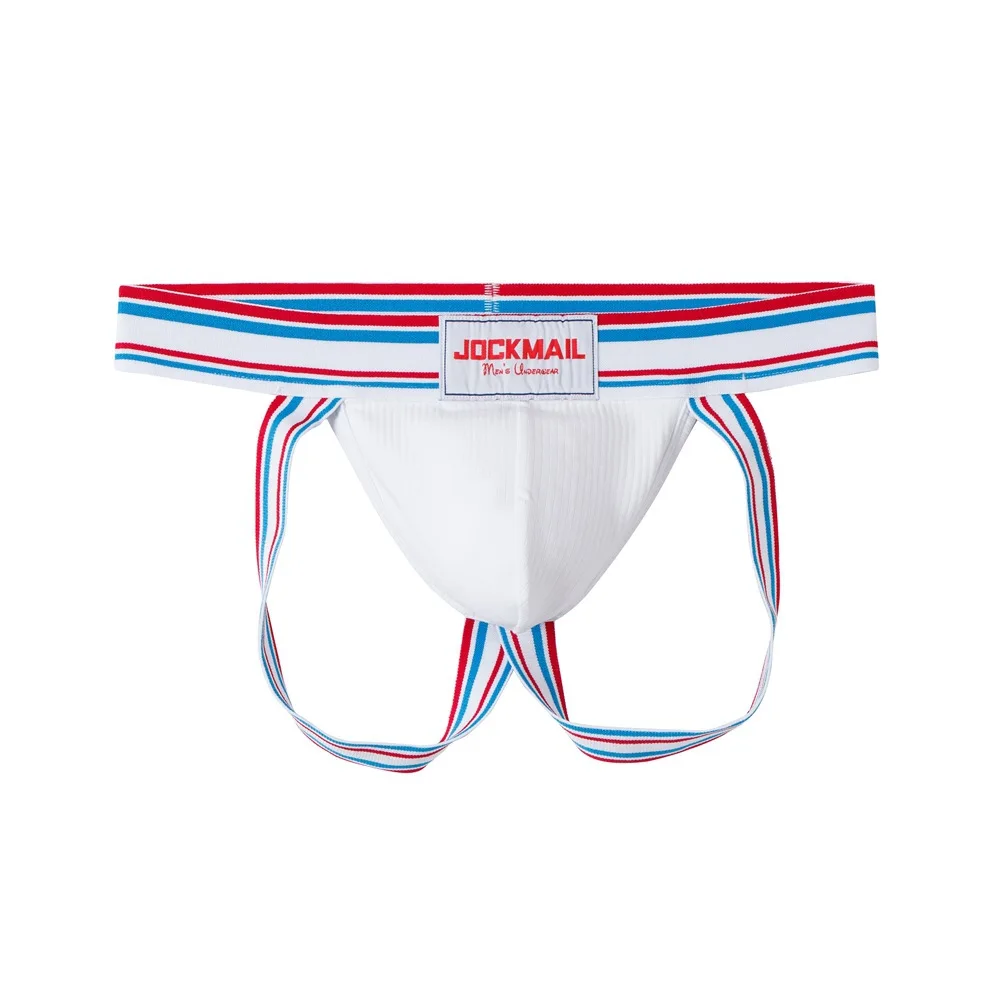 

Jockmail Man Thong Sexy Underwear Striped Jokkstrap Men 62% Viscose Comfortable Soft Majtki Sznurek Sports Fitness Jokkstraps
