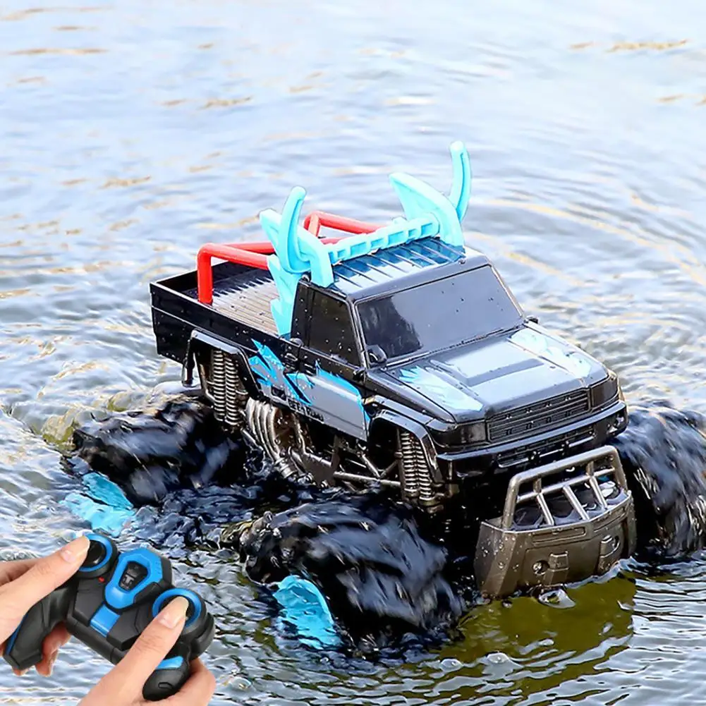 

4WD Amphibious Remote Control Stunt Car 2.4G All Terrain Off Road RC Car Climbing Flip Waterproof Vehicle For kids Electric Toys