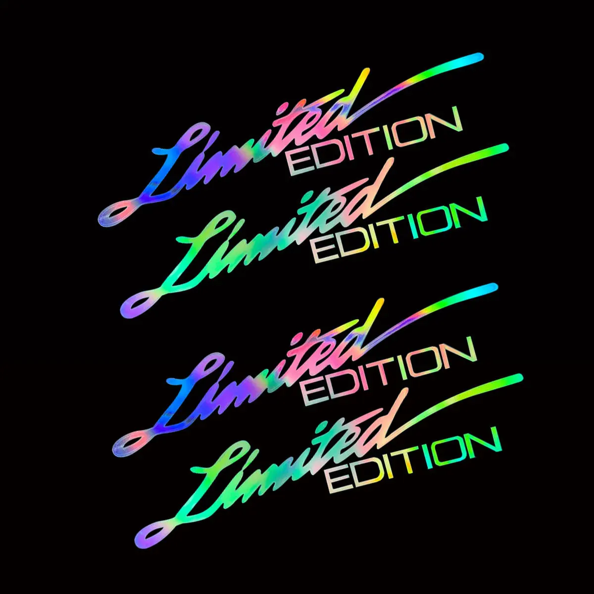 2 Pair LIMITED EDITION 4PCS Car Motocycle Reflective Sticker Decals for Suzuki Yamaha BMW Honda KTM Kawasaki Vespa Suzuki Ducati