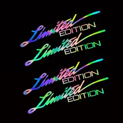 2 Pair LIMITED EDITION 4PCS Car Motocycle Reflective Sticker Decals for Suzuki Yamaha BMW Honda KTM Kawasaki Vespa Suzuki Ducati