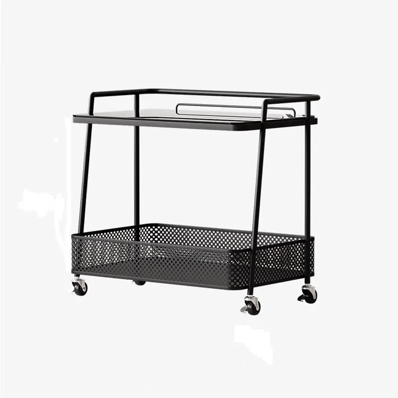 #    Carrinho de rolamento nórdico avançado, sala de estar, vidro, pequena mesa de centro, armazenamento, salão de beleza, móveis, carrinho
