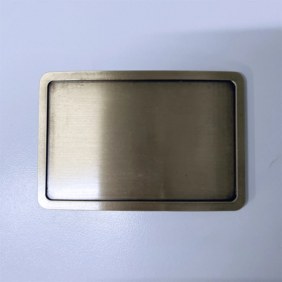 Antique Bronze Rectangle Custom Blank Belt Buckle for Engraving BUCKLE-BL004AB