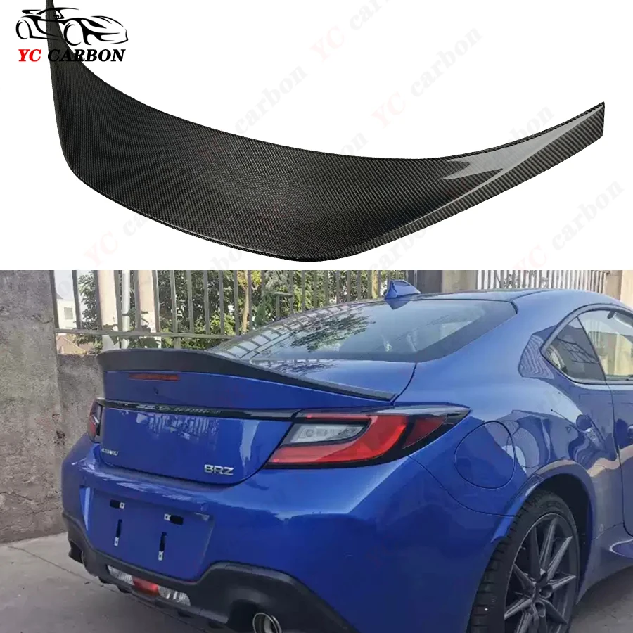 

For Toyota GR86 Subaru BRZ ZN8 ZC8 TRD Style Carbon Fiber Tail fins Rear Deck Spoiler Duckbill Car Wing Retrofit the rear wing