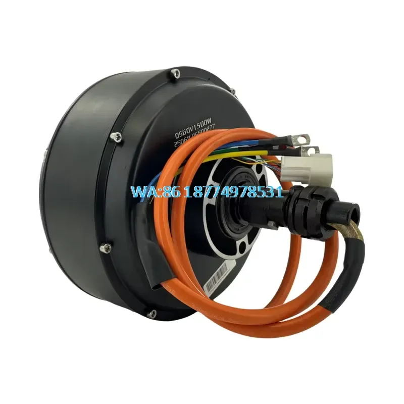 Wmwmnu for QS 205 50H 72V 3000W V3 Brushless Single Shaft Car Hub Motor Disk Brake IP67 Waterproof Aluminum Construction 10.0