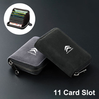 Suede Slot Wallet Car Driver Licence Cards Bag Zip Coin Purse For Citroen C2 C3 C4 C5 C1 C6 Berling Xsara Picasso Saxo Cactus