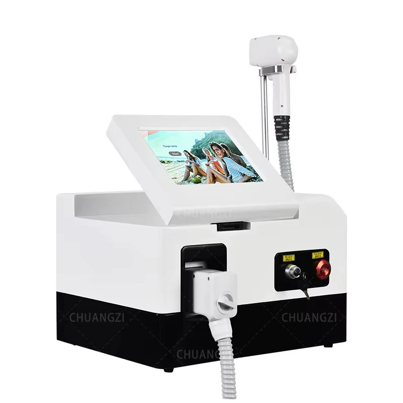 Professional Diode Ice Titanium Laser Body Hair Removal Machine Portable 808 755NM 1064 Alexandrite Device 3 waves  Permanent