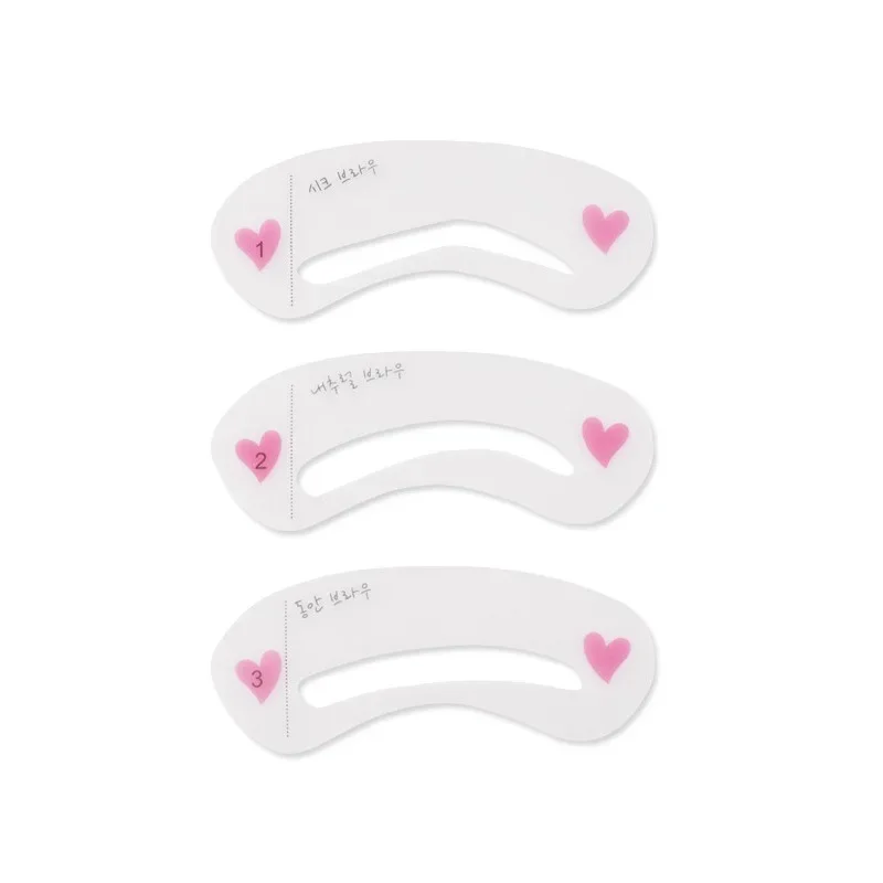 Ensemble de pochoirs à sourcils réutilisables, 3 pièces, règle souple, définisseur de sourcils, Guide de dessin, façonnage, modèle de toilettage, carte de maquillage