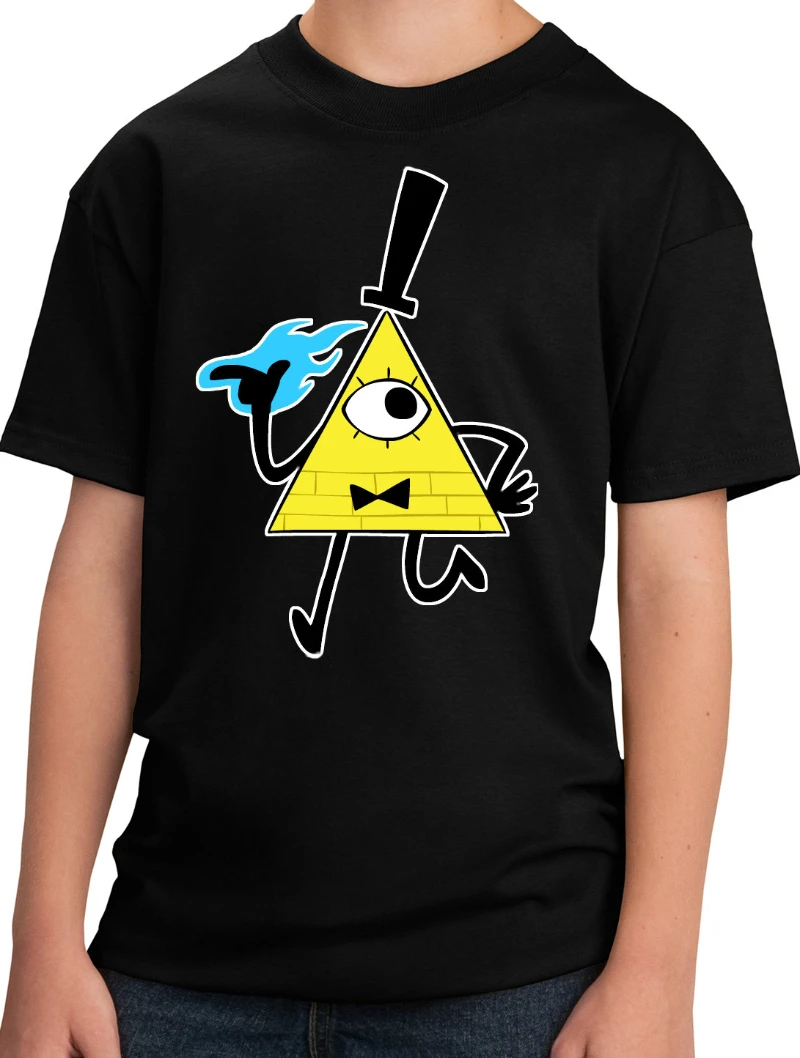 PubliciTeeZ Bill Cipher Walking Gravity Falls Youth T-Shirt New Spring/Summer Arrivals Regular Fit Casual