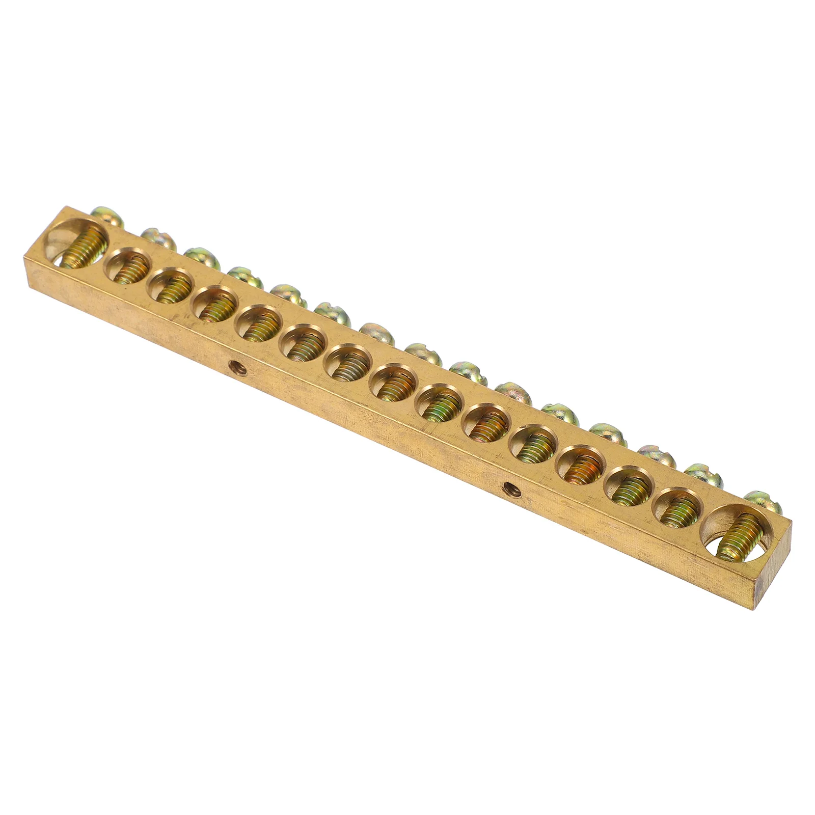 

Copper Terminal Block Bus Bar Grounding Conductor Distribution Electrical Panel Heavy Duty Connection Accessories