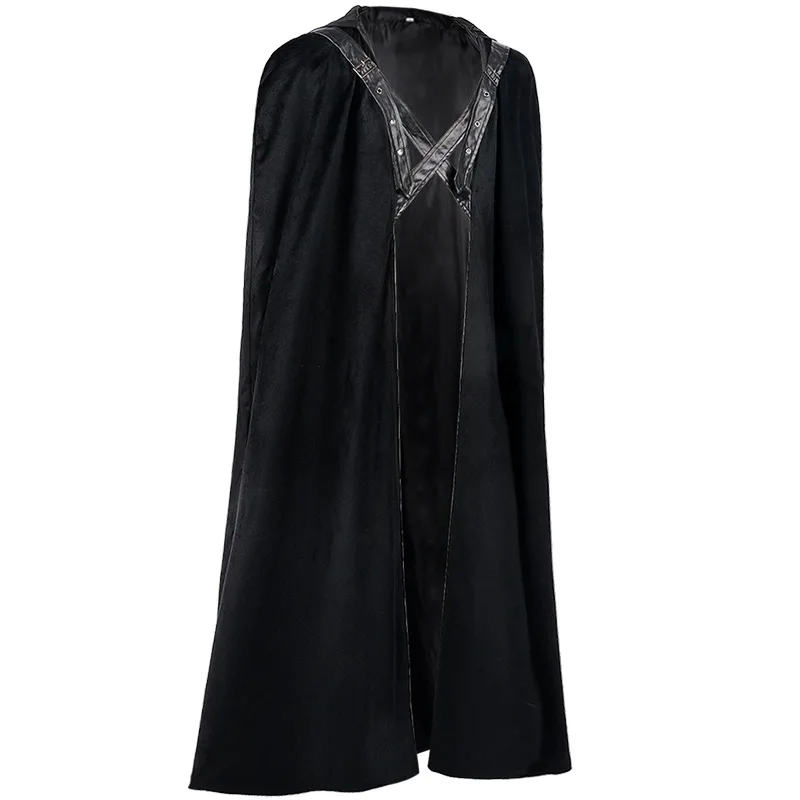 Volwassenen Halloween Mantel Cape Middeleeuws Kostuum Duivel Tovenaar Vampier Baron Cosplay Carnaval Party Performance Kostuum