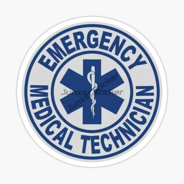 Star of Life Red Cross EMT Emergency Medical Technician Sticker Vinyl Self Adhesive Waterproof Sun Protection Decal