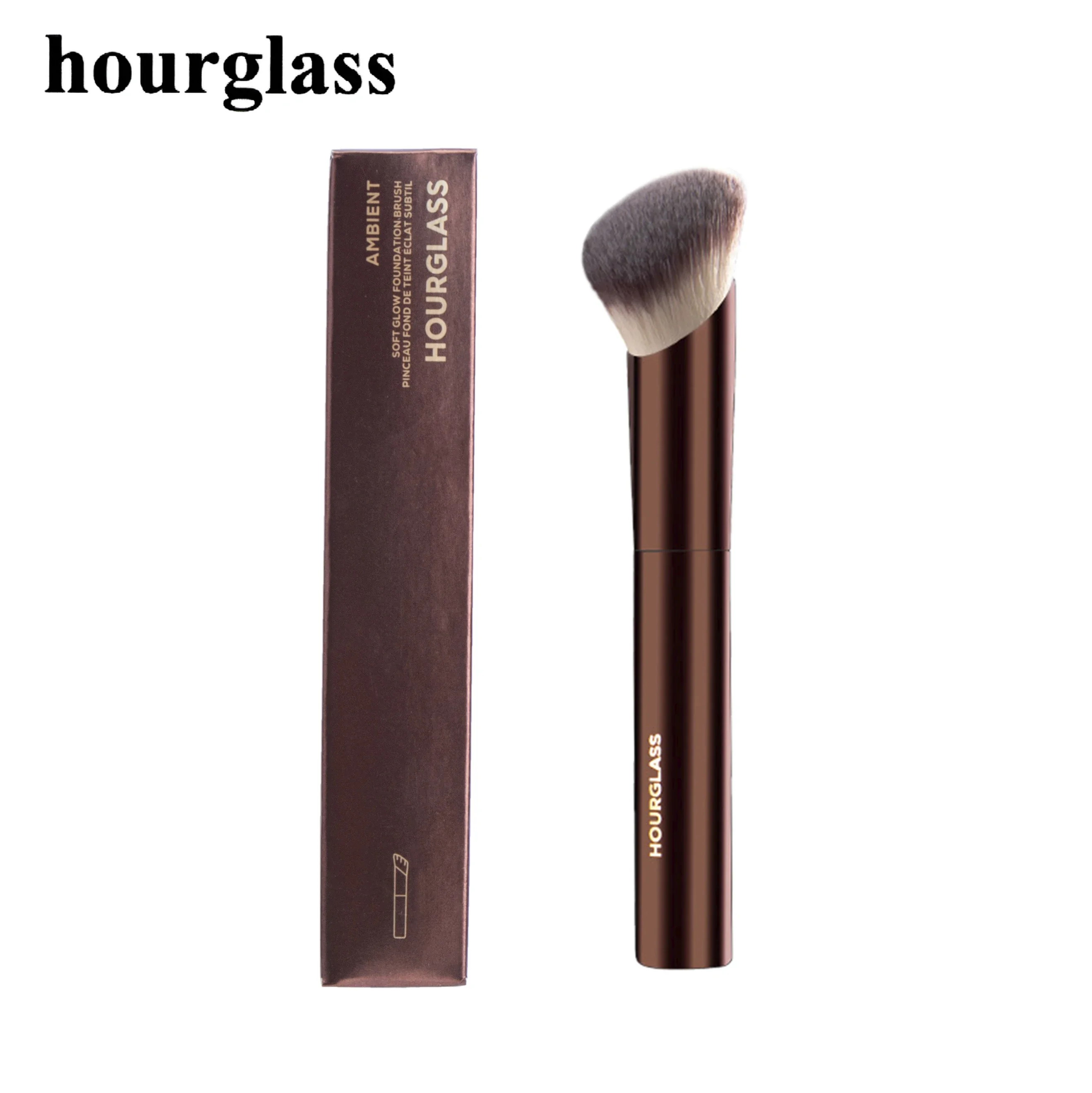 Hourglass Makeup Brushes Long Handle Oblique Foundation Make-up Brush  Foundation Buffing Brush Concealer Brush Makeup Tools