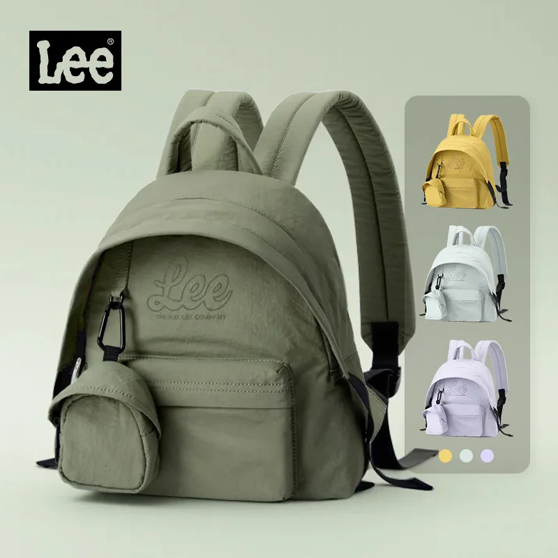 LEE Women Lightweight Mini Travel Backpack with Brim Best Female Nylon Small Size iPad Bagpack Casual Fashion Outdoor Rucksack