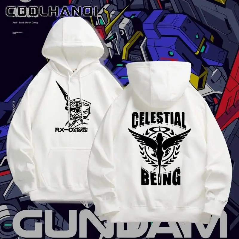 

Gundam Mobile Suit Gundam японского аниме периферийный свитер с капюшоном мужская осенне-зимняя тонкая второгомерная толстовка