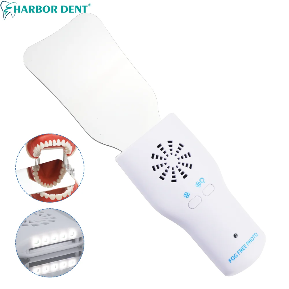 Dental Automatic Defogging Mirrors Stainless Steels Oral Photography Reflector For Orthodontic Buccal Occlusal Lingua Picture