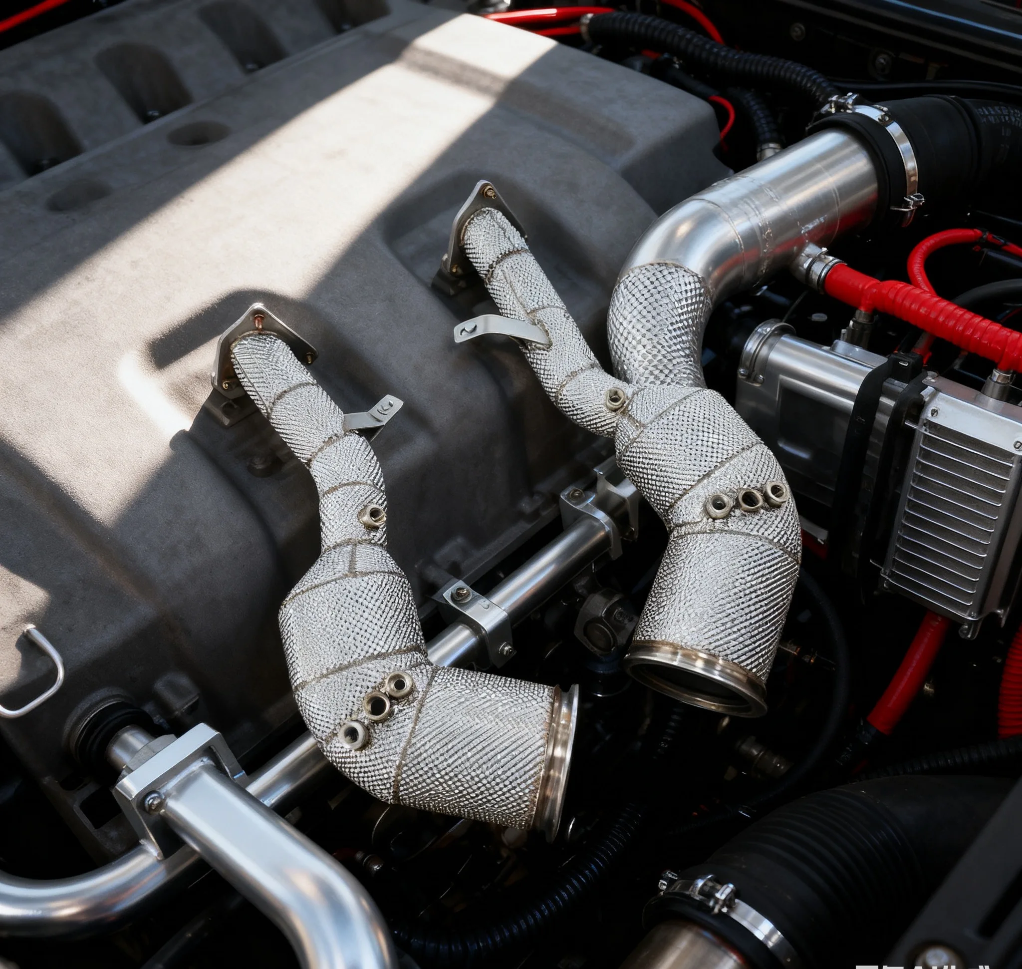 

PRO Exhaust Downpipe Porsche Macan GTS 2.9T Stainless Steel Headers Exhaust Pipes 304 Material System Heat Shield High Flow