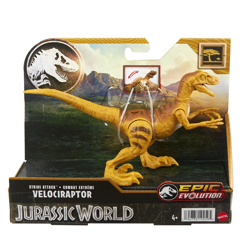 Mattel Jurassic World Dinosaur Epic Evlolution Anime Action Figure Kaprosuchus Velociraptor Tuojiangosaurus Guaibasaurus Gift