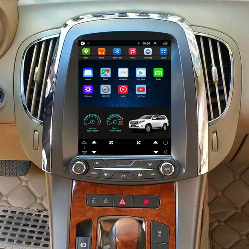 Android 16 CarPlay Auto For Buick Lacrosse GM Alpheon 2009-2012 Car Radio Navigation Vertical Screen Multimedia Stereo Head unit