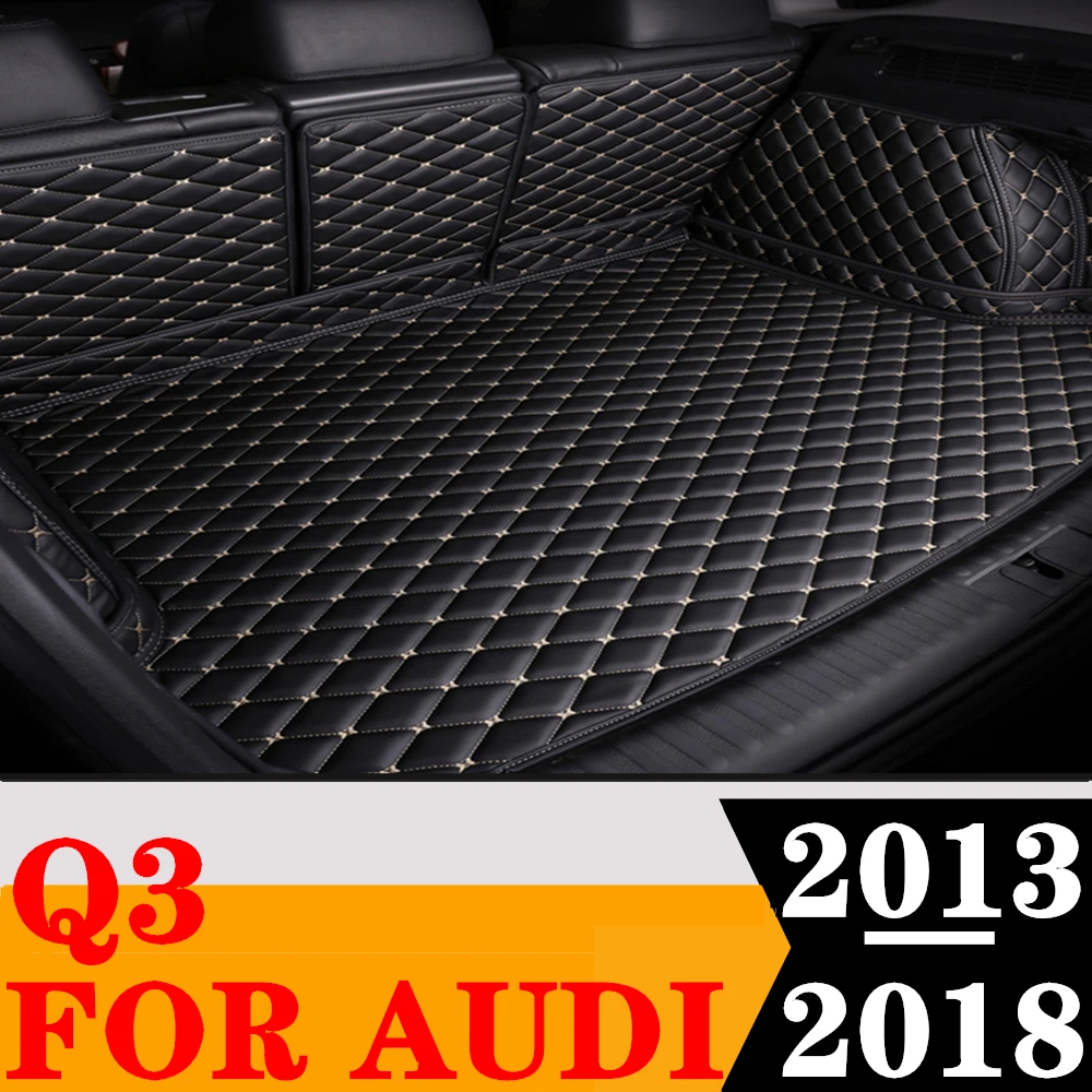 

Полный комплект автомобильного коврика в багажник для AUDI Q3 2018 2017 2016 2015 2014 2013, задний багажник, хвостовой багажник, лоток, багажник, коврик, детали ковра