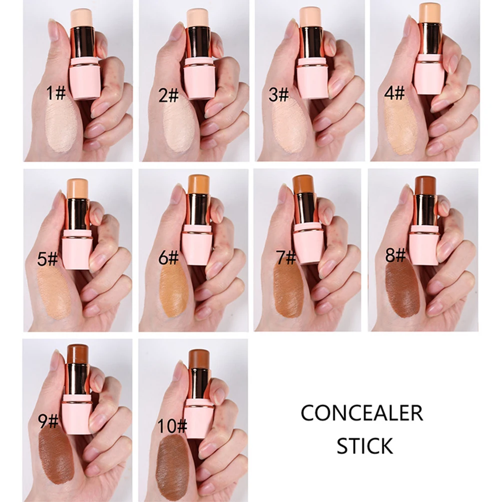 Logo personalizzato Correttore a 10 colori Etichetta privata Impermeabile a lunga durata Facile da applicare Trucco naturale Tubo rosa all'ingrosso