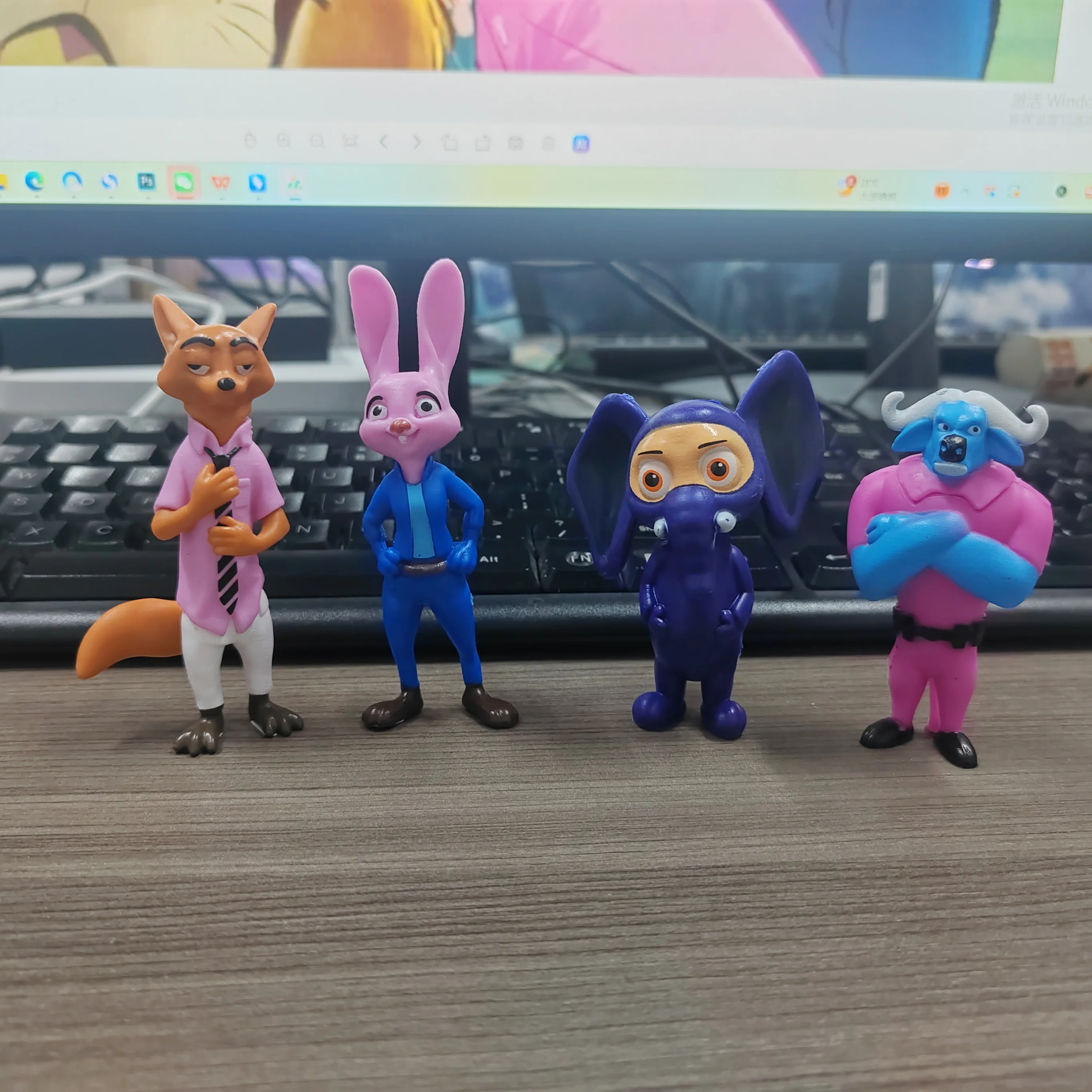 1-24pcs Zootopia 2 Animals Action Figure Toys Rabbit Judy Hopps Fox Nick Wilde Movie Kids Gift Collection Figures brithday gifts