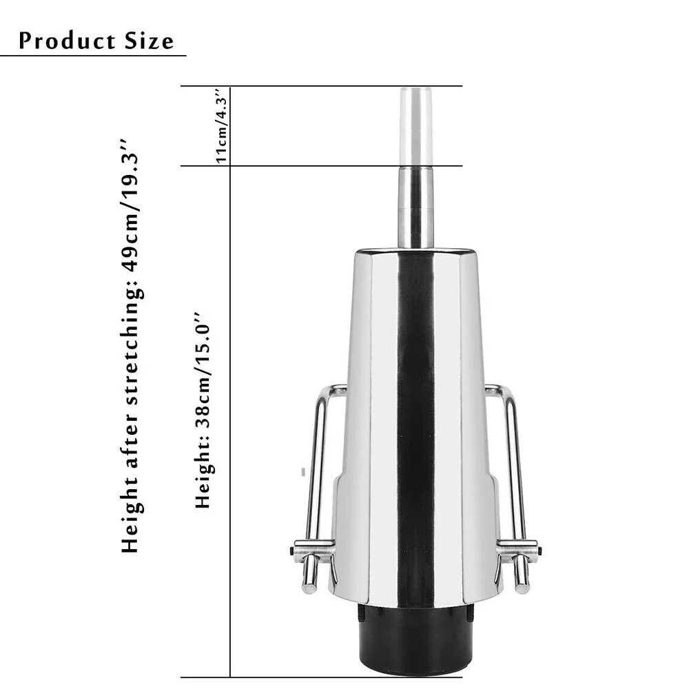 Hydraulic Pump for Salon Chair, Adjustable Height 4.3”, Durable Cast Iron Body, Easy to Install & Use