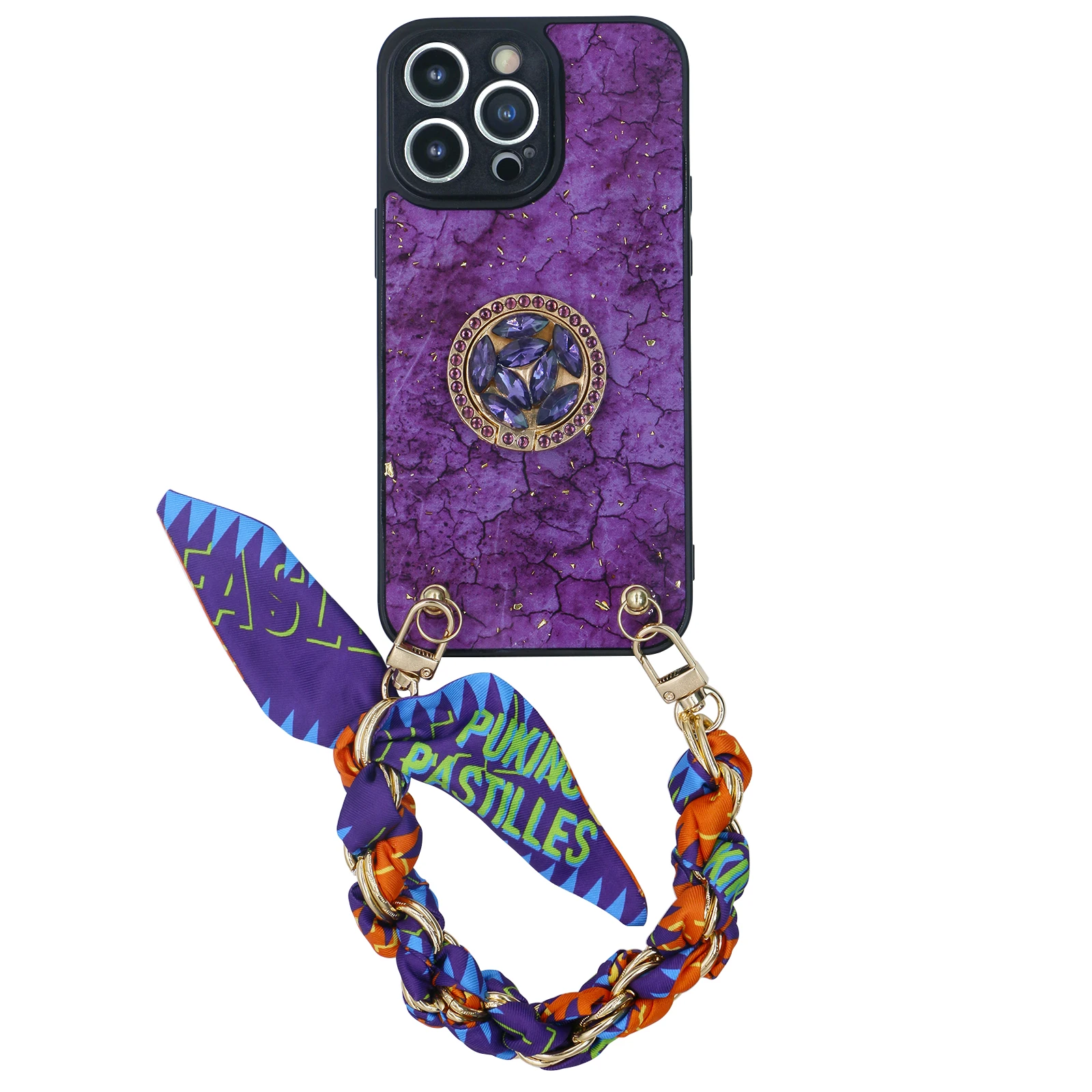 Designed for iPhone 14 Pro Max Case, Purple Marble Pattern Silicone Shockproof iPhone 14 Pro Max Phone Case with [Soft Anti-Scra