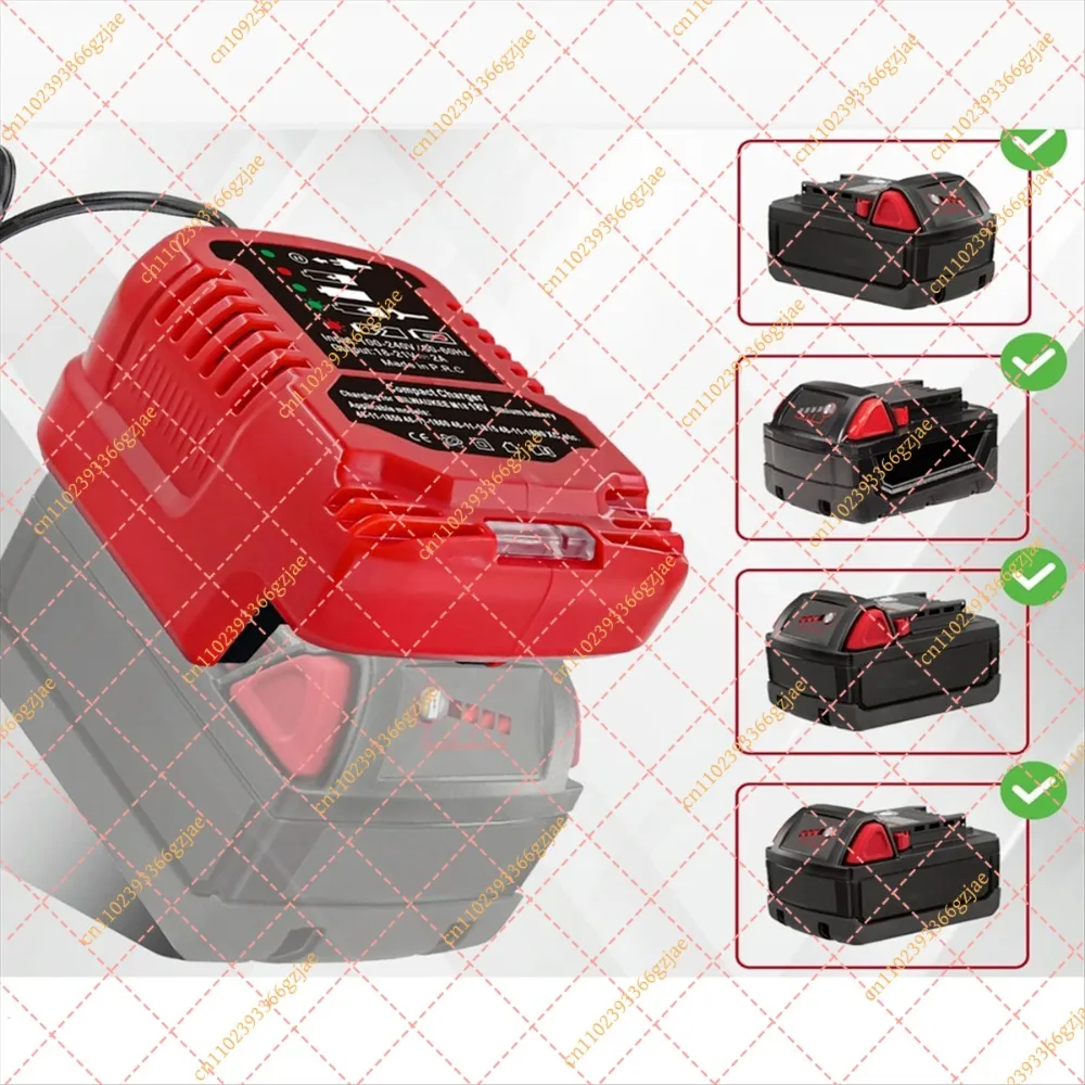 Car Charger for Milwaukee 18V M18 Battery, Portable Mini Quick Charger Cigarette Lighter Plug Replacement