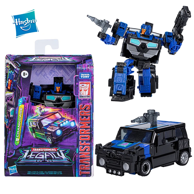 

Original Hasbro In Stock14cm Action Figure Transformers Legacy Evolution Deluxe Crankcase Anime Model Toy Hobby Gifts