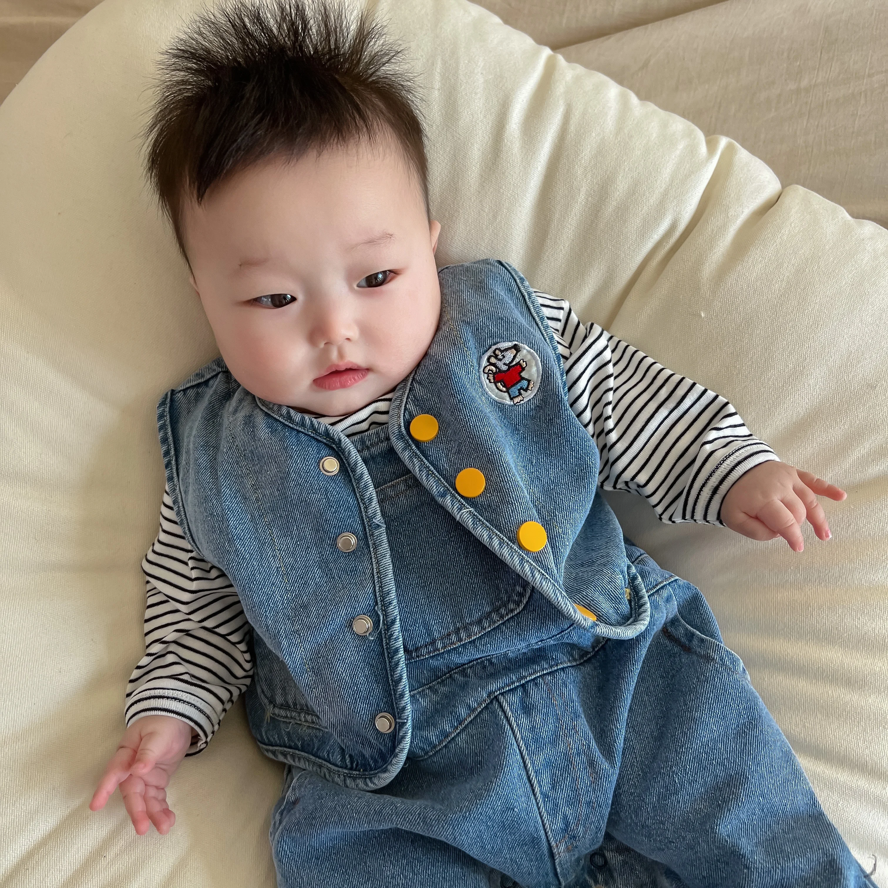 Spring And Autumn Baby Boy Baby Girl Vest Strap Korean Fashion Casual Cute Cotton Coat Vest Baby Infant