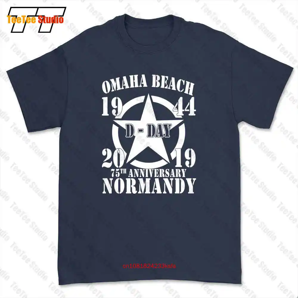 Omaha Beach D Day 1944 2019 Star 75Th Anniversary Normandy T-shirt Tee 6YBK