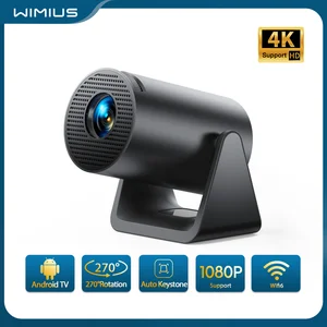 Wimius L1 Mini Projector Support 1080p Android 11 4k Projector 300 ASI WIFI BT5.0 Auto Keystone Portable 270 ° Rotating Projector 8 MAIN RETROPROJETOR SALES - №3