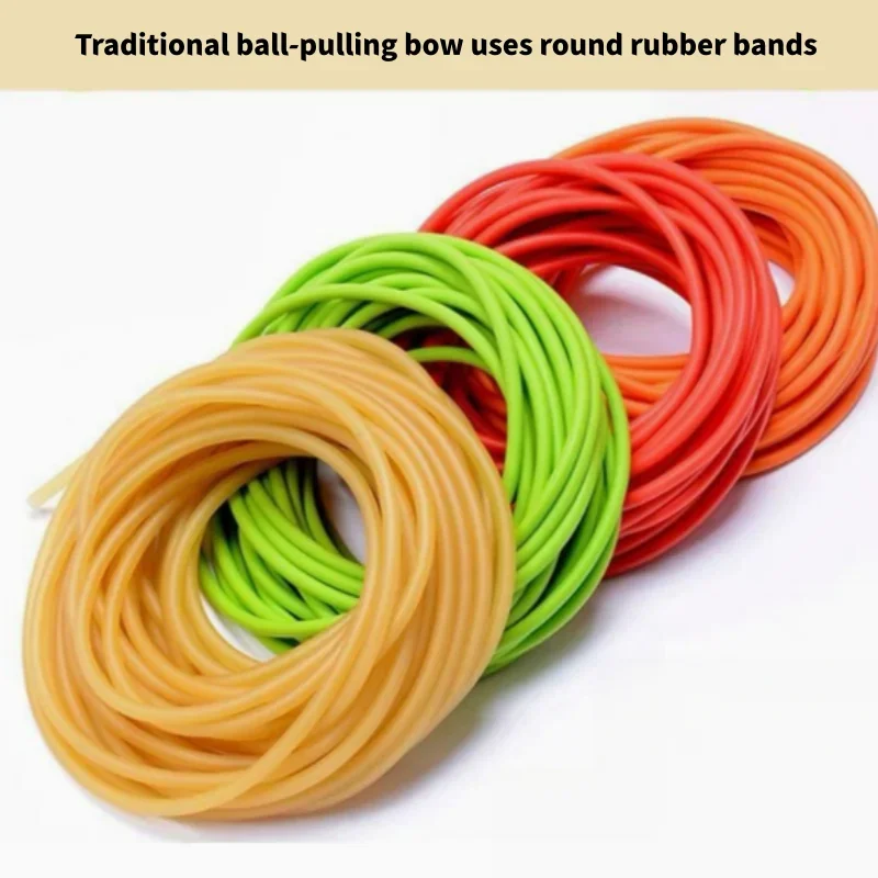 1745 High-Elastic Slingshot Latex Bands Slingshot Replacement Rubber Bands Suitable for Outdoor Shooting Colors Sent Randomly