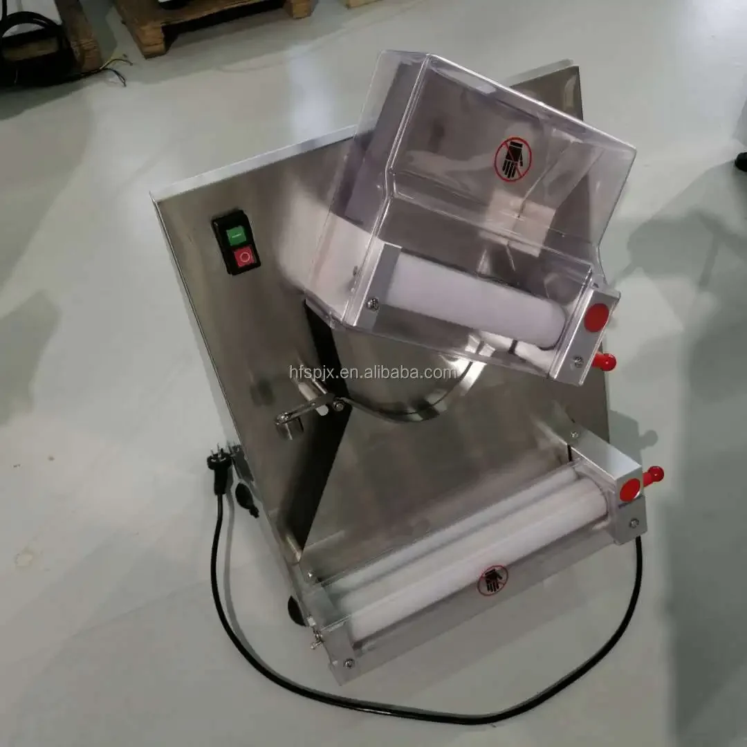 Automatic Stainless Steel Pizza Dough Press hine Dough Sheeter for Restaurant Home Use Retail Pie Base Molding hine