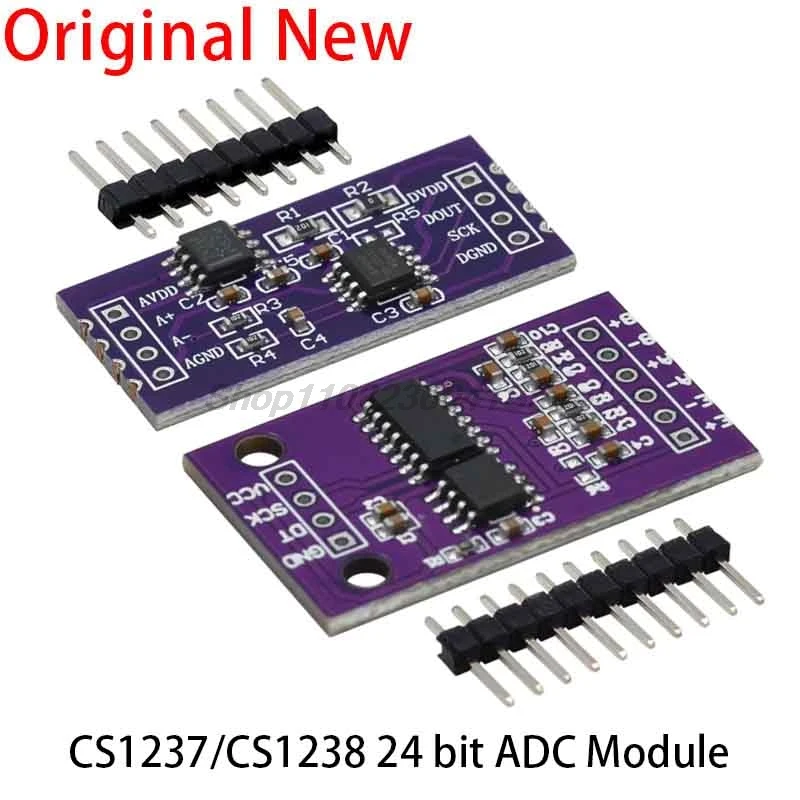 CS1237 24-bit ADC Module Onboard TL431 External Reference Chip Single-channel Weighing Sensing 24bit CS1238 Dual Channel