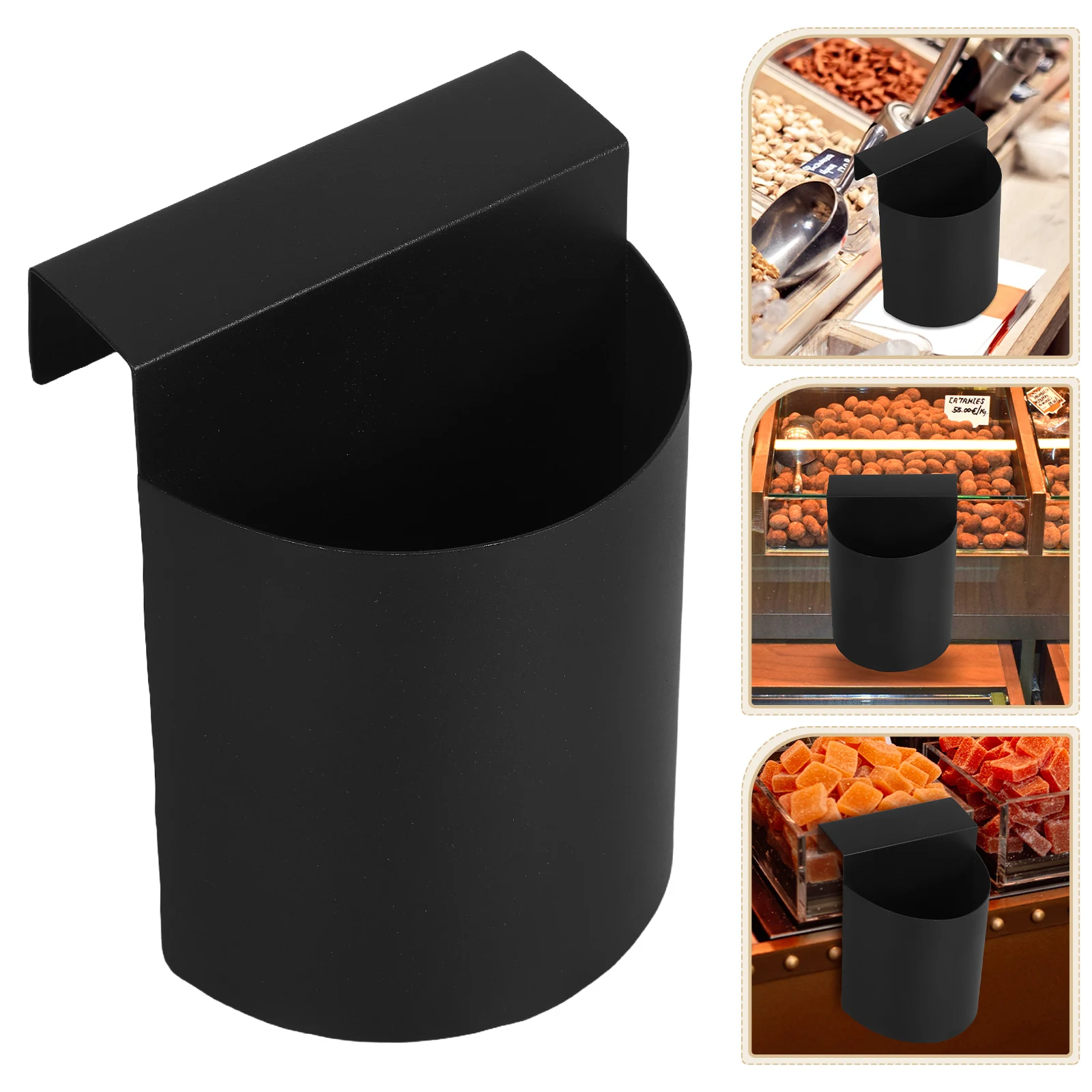 

Hanging Shovel Rack Organizer Kitchen Pantry Cabinet Holder Grain Shovel Storage Bucket Household Storage Basket