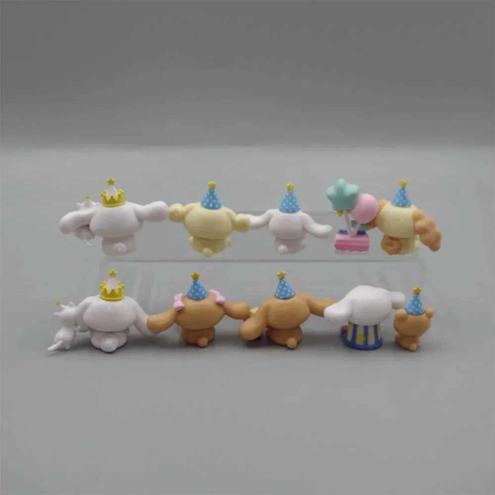 Gâteau d'anniversaire Cinnamoroll pour enfants, figurine d'anime Sanurgente, jouets Kawaii, cadeaux de décoration, fête d'anniversaire, cadeau de Noël