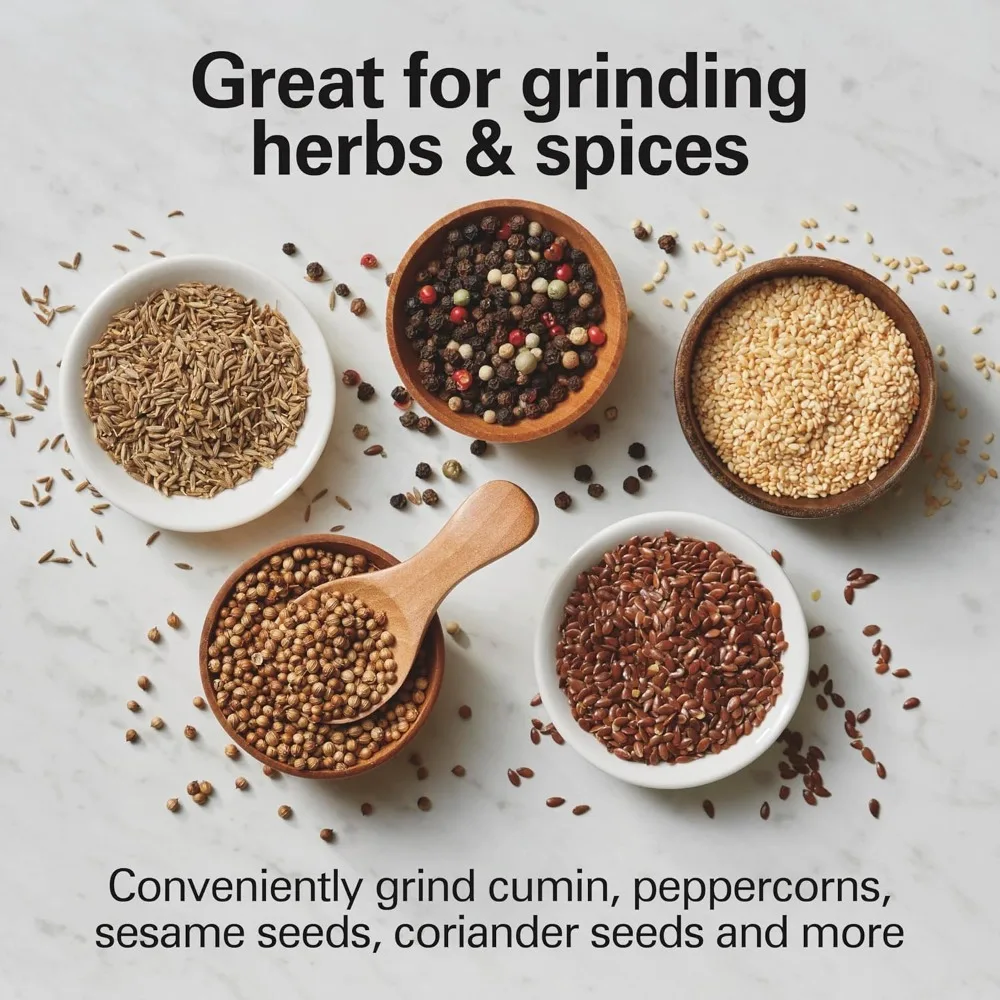 Elektrische Kaffeemühle mit einstellbaren Einstellungen, automatischer Abschaltung, abnehmbarer Edelstahlschüssel für einfache Reinigung