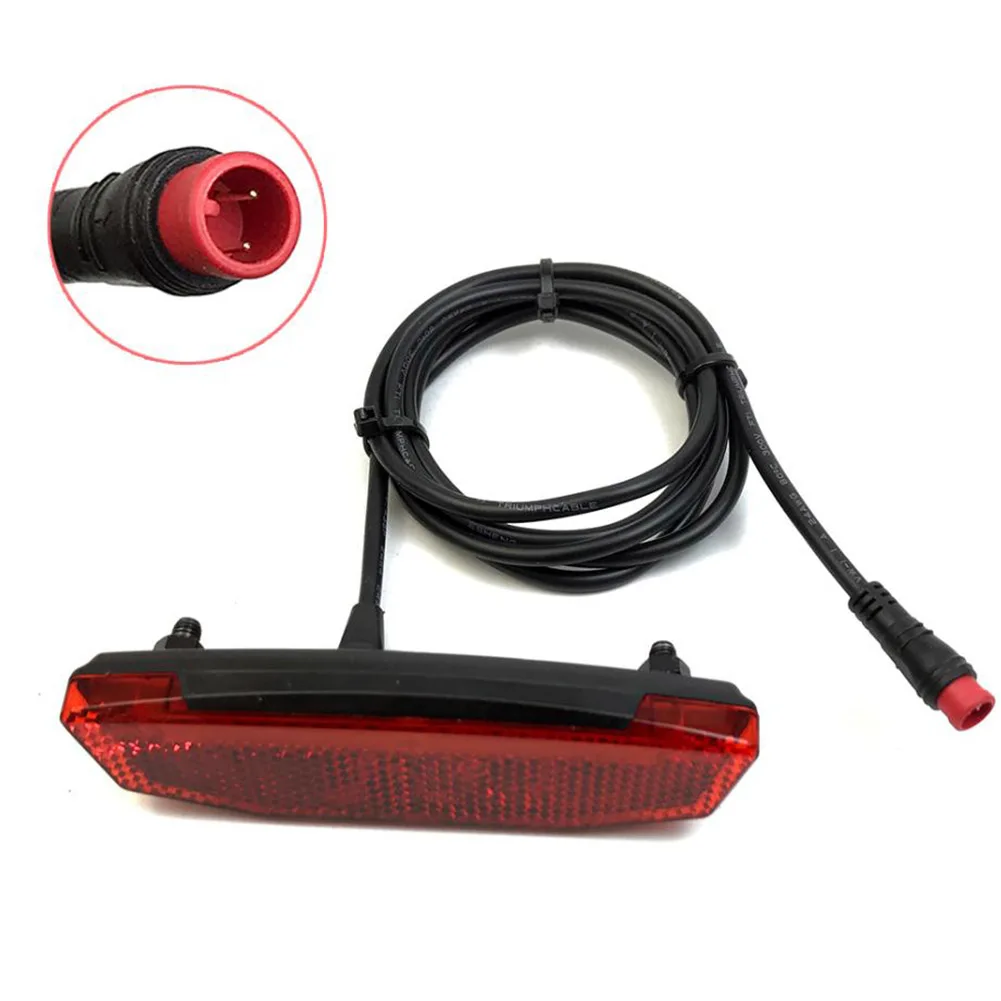1 stks 36 V/48 V Ebike Achterlicht/Achterlicht LED Veiligheidswaarschuwing Achterlichten SM Connectors Voor E-Scooter 120 cm Kabels Lengte Verlichting