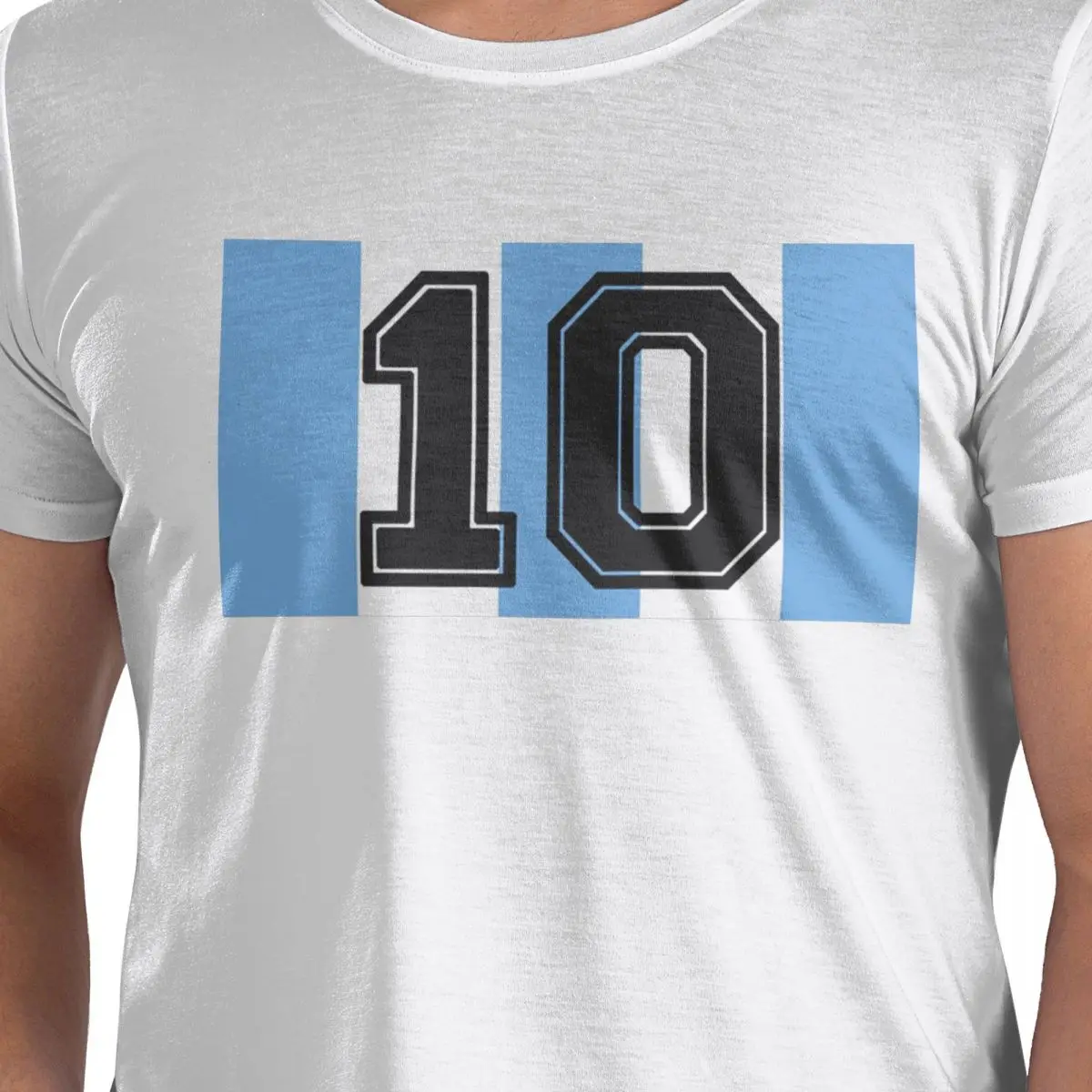 100% القطن ريترو مارادونا الأرجنتين لكرة القدم 10 العلم كرة القدم قميص كرة القدم دييغو تي شيرت الرجال موضة تي شيرت الرجال س الرقبة القمصان #4