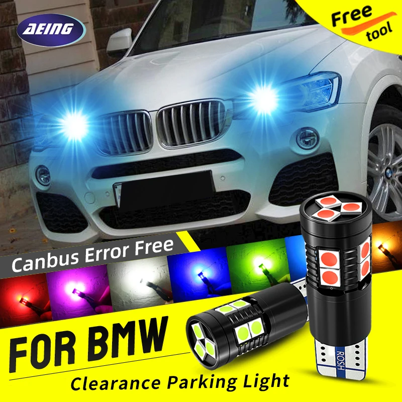 

2pcs T10 W5W LED Clearance Lights Parking Side Marker Bulbs 168 No Error For BMW X3 E83 F25 F26 Z3 E36 Z4 E85 E86 Roadster Coupe