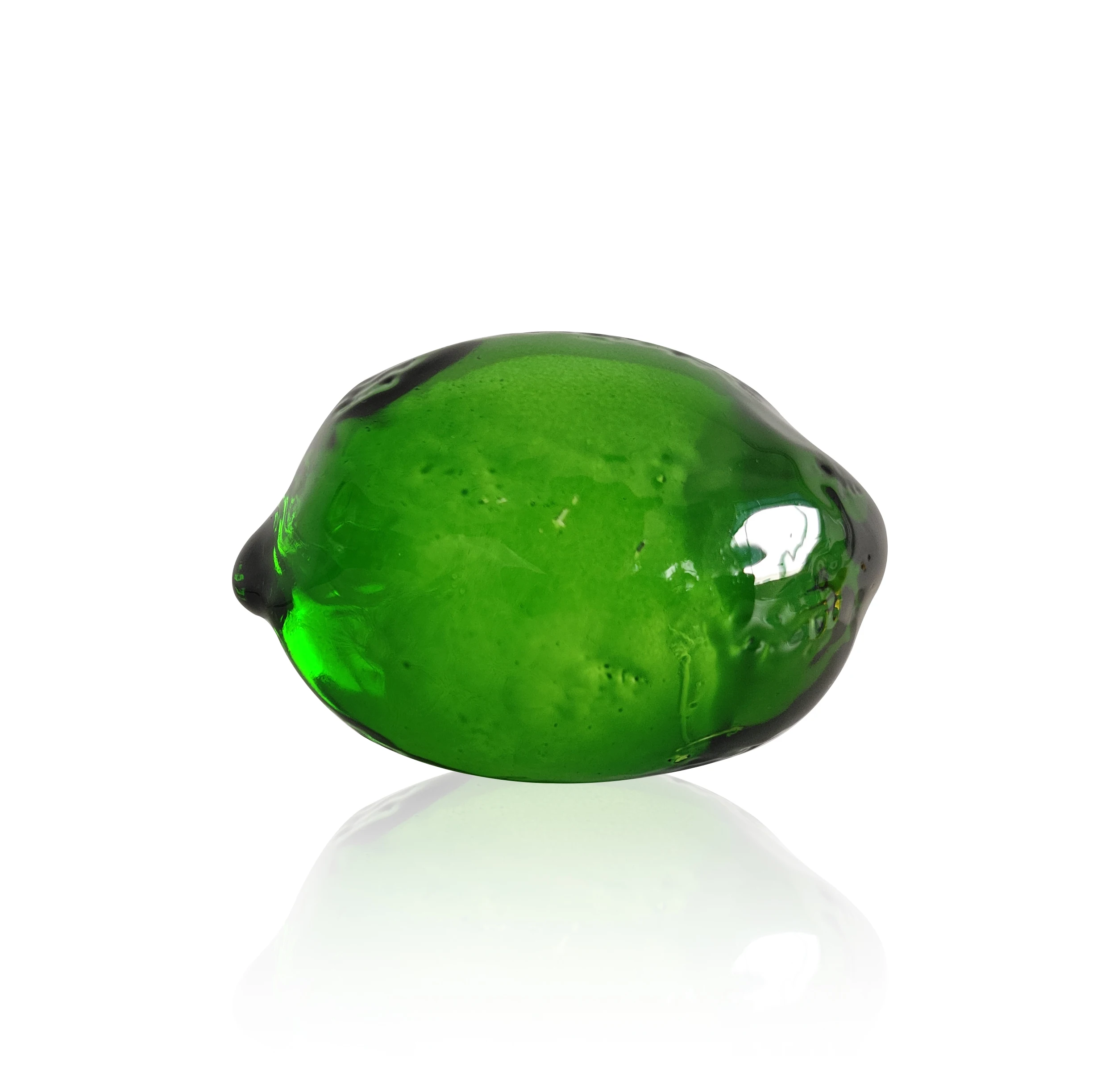 Two Mixed Crystal Lemons 2.32 Inches in Length Home Decoration Small Ornament for Viewing and Hand Massage