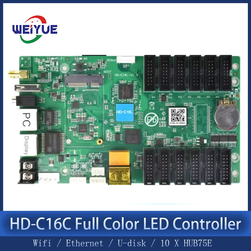 

Discount Huidu HD-C16L Replace HD-C16C WIFI Asynchronous Indoor Outdoor LED Video Display Card aliexpress online shop