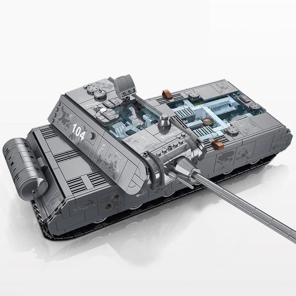 2127 قطعة، مجموعة خزان ثقيلة للغاية، لعبة نموذج عرض قابلة للجمع للبالغين، هدية العشاق العسكري، 628009 #2