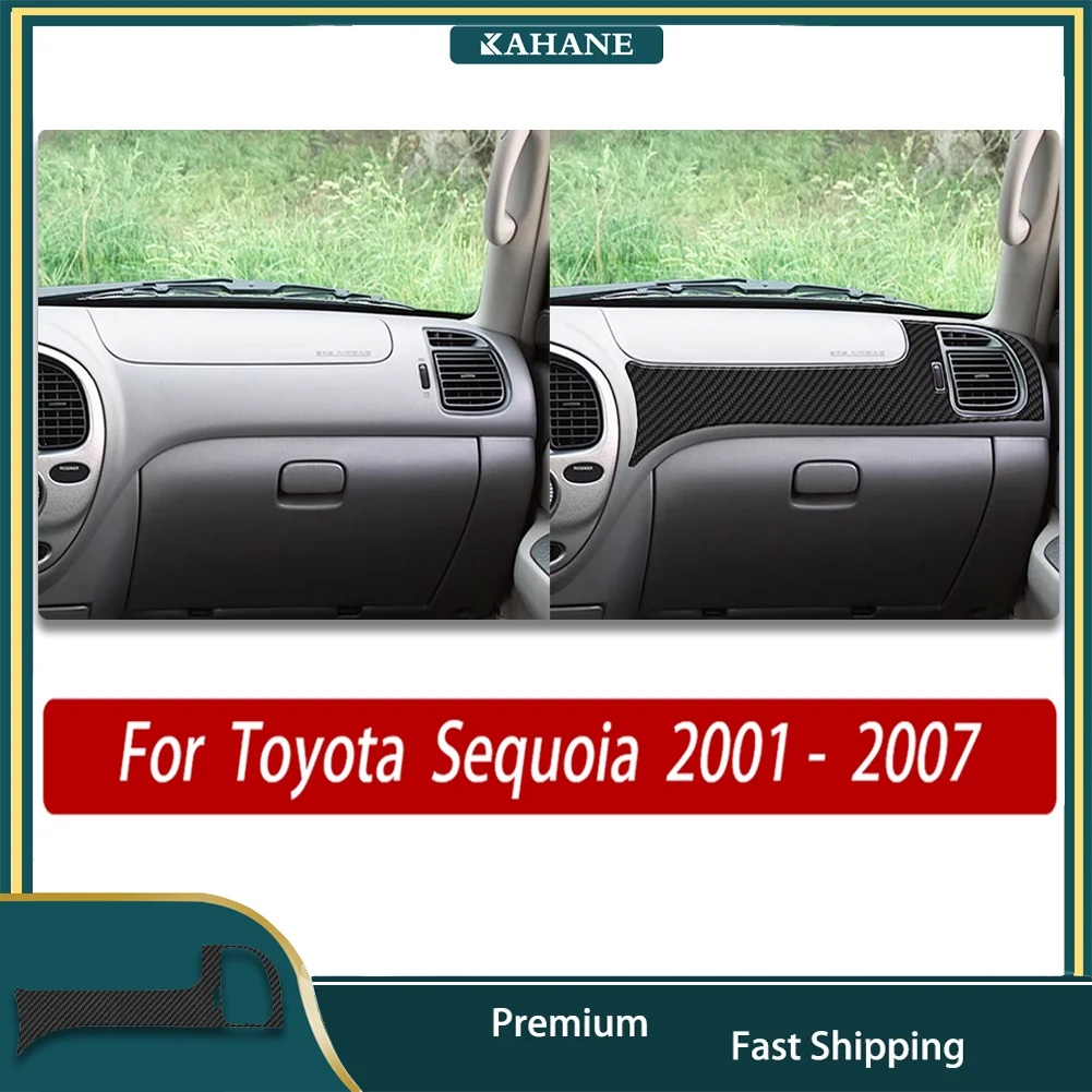 

Carbon Fiber Stickers - Car Interior Upgrade for Above the glove compartment For Toyota Sequoia XK30 XK40 2001- 2007