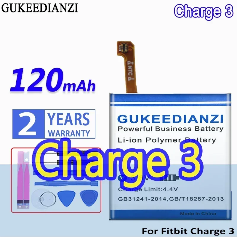 

Sports Wristband Battery For Fitbit Charge 3 Charge3 120mAh Long-Lasting