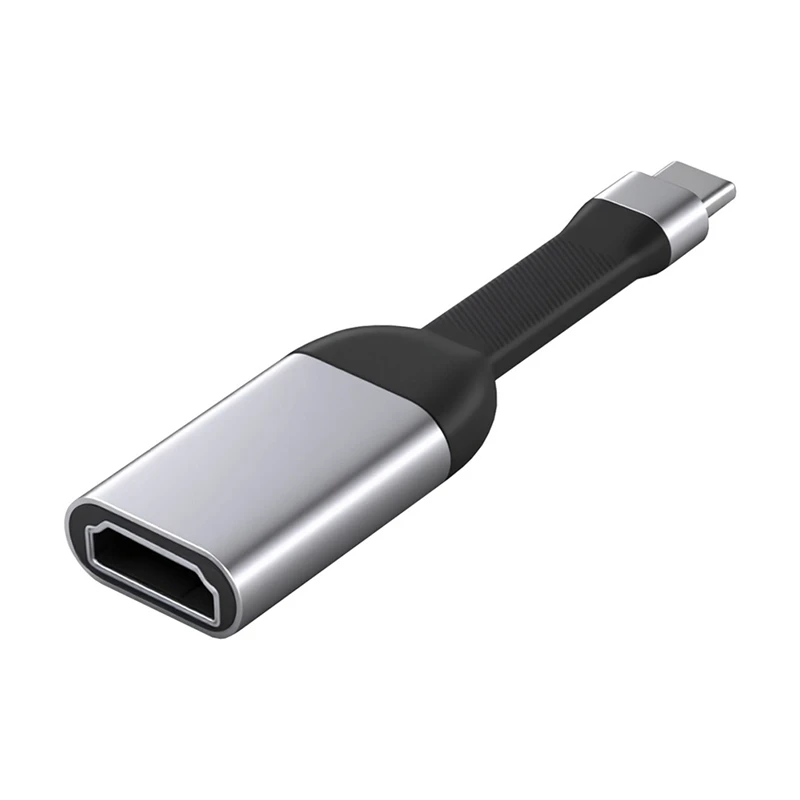 【한정 재고!】USB-C Type-C - 미니 디스플레이포트 DP 플랫 케이블 4K HD 컨버터 휴대용 호환 가능